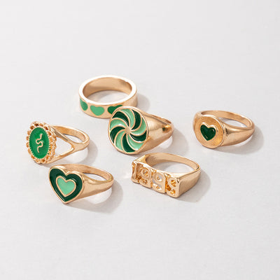 Set de 6 Anillos Serpentina Vintage 1999 - Colección Inspiración Retro - Image 4