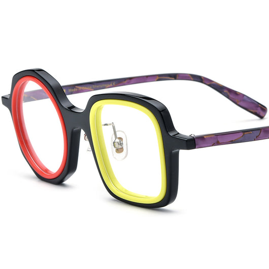 Lentes Ópticos Irregulares de Moda - Marco Tipo Placa - Image 5