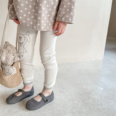 Leggings Infantiles Estampado Conejo Otoño - Diseño Adorable