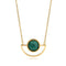 Collar de Acero Inoxidable con Colgante Sol Estrella en Turquesa