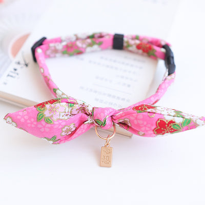 Collar Festivo para Mascotas con Lazo y Campana - Gato, Cachorro y Conejo - Image 2
