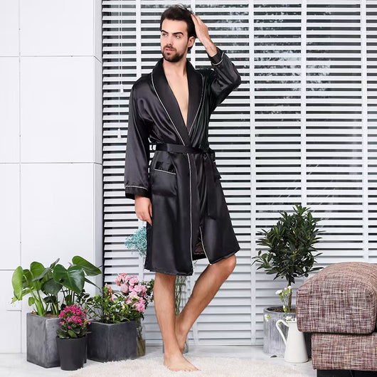 Shorts y Bata de Seda para Hombre - Colección Verano - Image 10