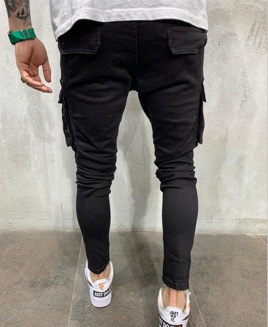Pantalones Skinny Rotos con Múltiples Bolsillos y Tela Elastizada - Image 10