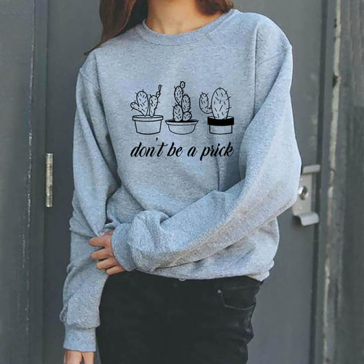 Sudadera Estampado Cactus Cuello Redondo Manga Larga - Image 19