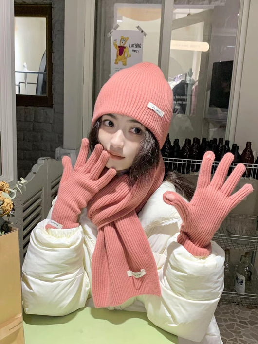 Conjunto Térmico Infantil 3 Piezas: Bufanda, Gorro y Abrigo de Lana Gruesa - Image 12