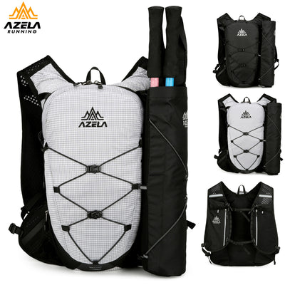 Mochila de Senderismo AZELA con Patrón Grid, Ligera y Transpirable para Trail Running y Camping - Image 3