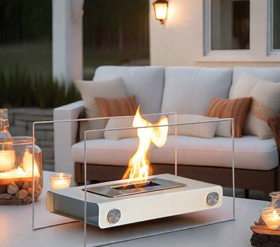 Chimenea de Etanol Real para Sala de Estar - Decoración Moderna con Calefacción - Image 3