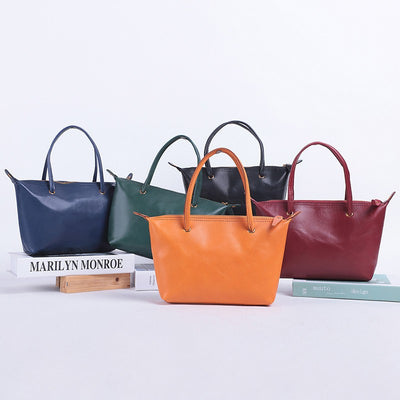 Bolso de Cuero Genuino para Mujer - Capacidad Grande en Piel de Res Premium