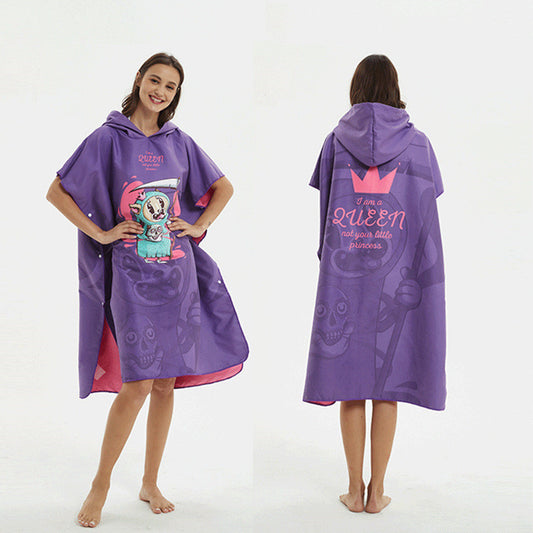 Bata de Baño Secado Rápido con Capucha