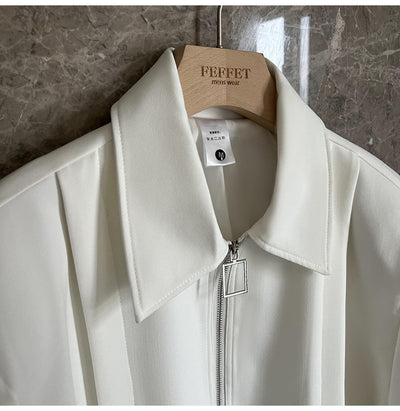 Chaqueta Blanca Minimalista para Hombre - Image 12