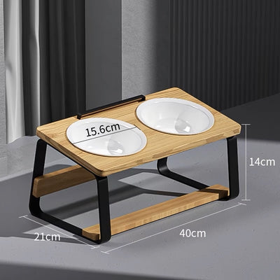 Comedero Doble para Mascotas con Soporte Ergonómico para la Columna - Image 9