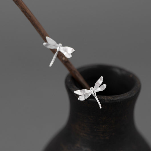 Aretes de Libélula en Plata Esterlina - Elegancia Sofisticada - Image 7