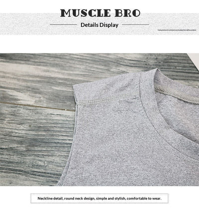 Camiseta de Entrenamiento sin Mangas Elástica de Hombros Anchos de Secado Rápido para Hombre - Image 17