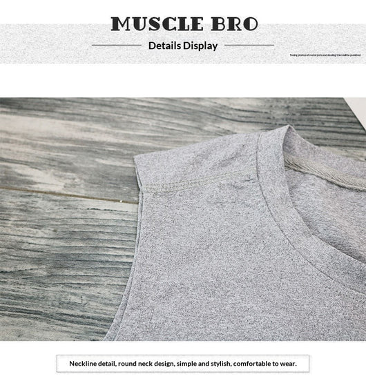 Camiseta de Entrenamiento sin Mangas Elástica de Hombros Anchos de Secado Rápido para Hombre - Image 17