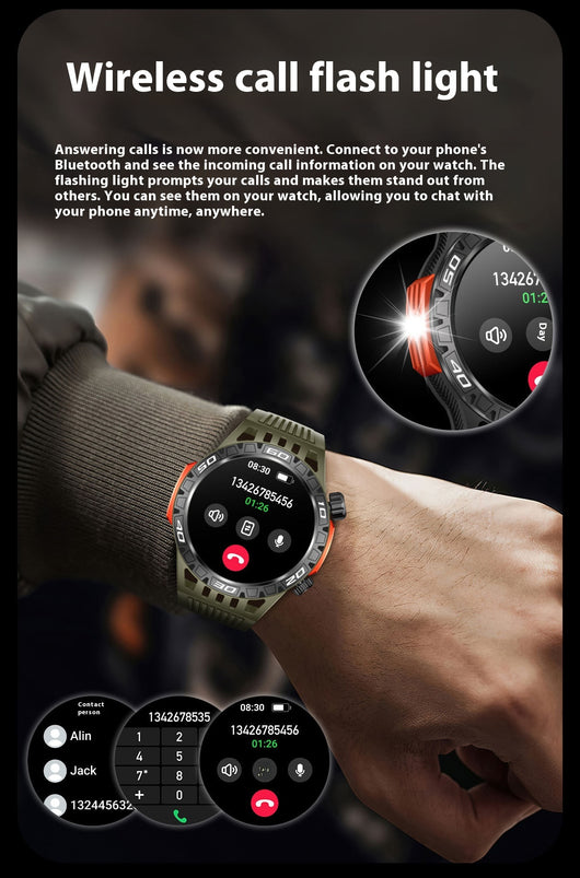 Reloj Inteligente Deportivo HT22 con GPS, Monitor Cardíaco y Llamadas Bluetooth - Image 12
