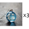 Baiyun necklace resin time gemstone clavicle chain X3pcs