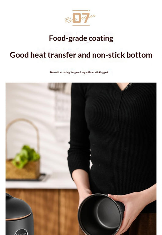 Mini Arrocera de Bajo Consumo para Dormitorio - Olla Antiadherente - Image 21