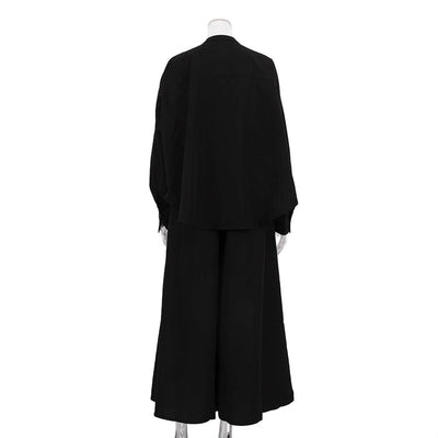 Conjunto de Dos Piezas: Camisa Suelta con Cuello Mao y Pantalón Ancho - Image 16