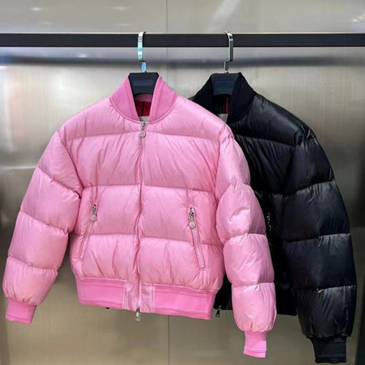Chaqueta Acolchada de Plumón Corta para Mujer - Diseño Elegante y Cálido
