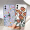Funda para Celular con Estampado Leopardo Floral