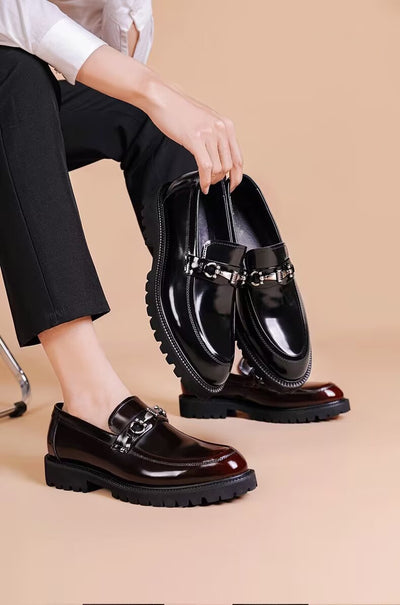 Zapatos Gommino con Hebilla Horse Street en Cuero Japonés Pulido para Hombre - Image 36
