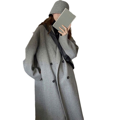 Abrigo de Lana Elegante Largo hasta la Rodilla para Mujer - Image 5