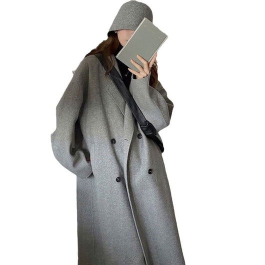 Abrigo de Lana Elegante Largo hasta la Rodilla para Mujer - Image 5