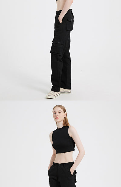 Pantalones Deportivos Talla Grande con Múltiples Bolsillos para Mujer - Image 16