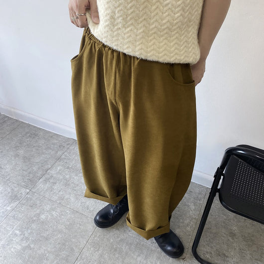 Pantalones Holgados Anchos Cropped para Hombre - Image 4