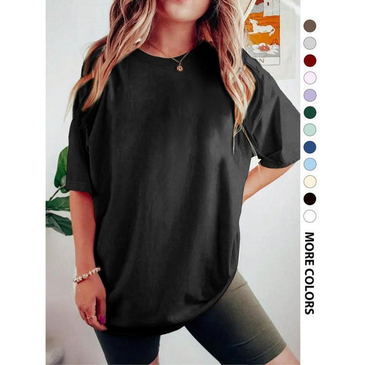 Playera Gráfica Cuello Redondo con Estampado de Corazones Cruzados para Mujer - Image 5