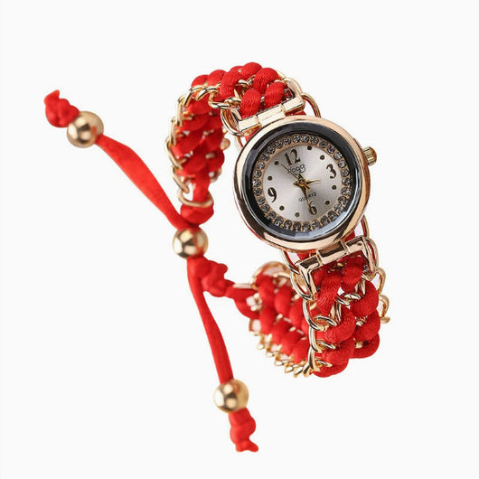 Reloj de Moda Casual para Mujer con Cadena de Cuerda Tejida y Movimiento de Cuarzo - Image 25