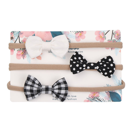 Diadema Elástica sin Costuras con Moño Grande para Bebé - Image 30