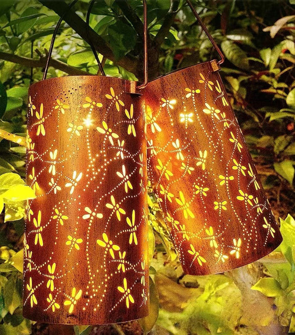 Lámpara Solar Colgante Decorativa para Patio - Resistente al Agua