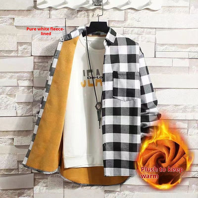 Camisa de Cuadros Térmica para Hombre con Forro de Polar - Image 17