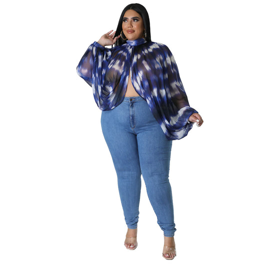 Blusa de Gasa Talla Grande con Cuello Redondo y Tirantes Ajustables - Image 22