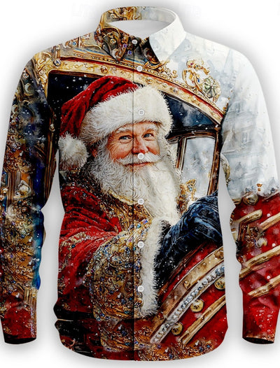 Camisa Estampada 3D con Diseño de Personalidad para Hombre - Image 7