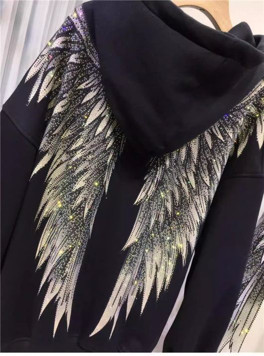 Abrigo Sudadera Acolchado de Lujo con Bordado Pesado y Detalles Brillantes - Image 30