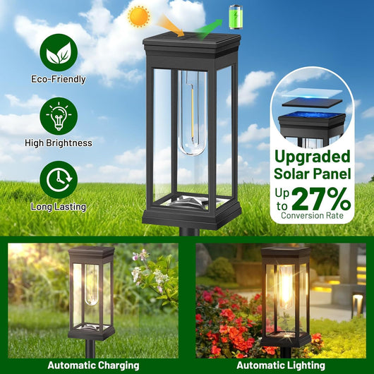 Lámpara Solar para Jardín con Filamento de Tungsteno - Image 9