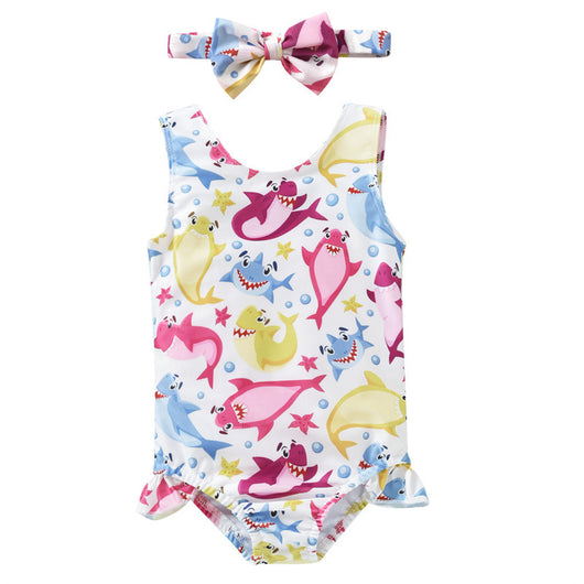 Traje de Baño Infantil de Una Pieza con Diseño de Cangrejo Cartoon - Image 7