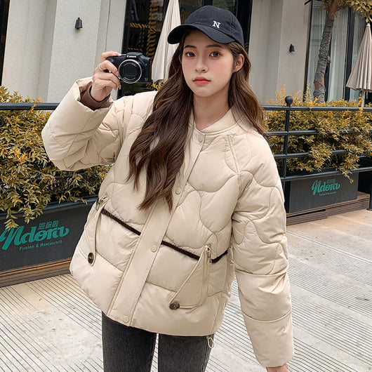 Chaqueta Corta de Algodón para Mujer - Estilo Casual - Image 9