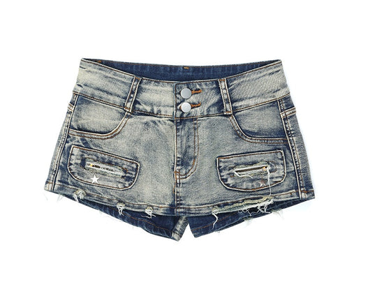 Pantalones Cortos Denim Lavado Efecto Adelgazante - Image 8