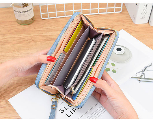 Billetera Larga de Cuero para Mujer Multifuncional - Image 11