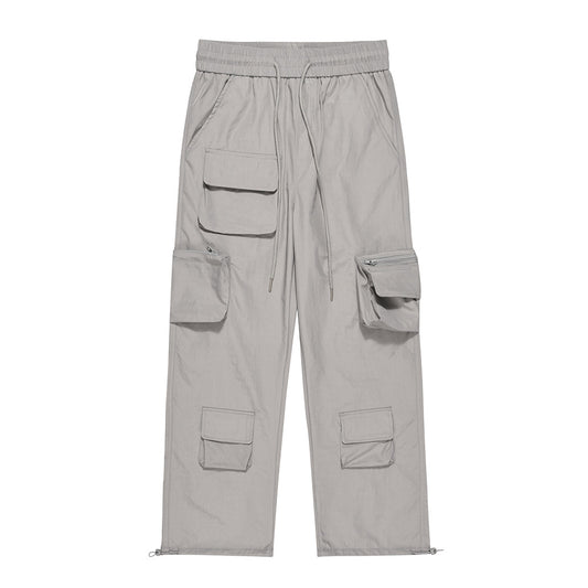 Pantalones Cargo Holgados con Múltiples Bolsillos para Hombre