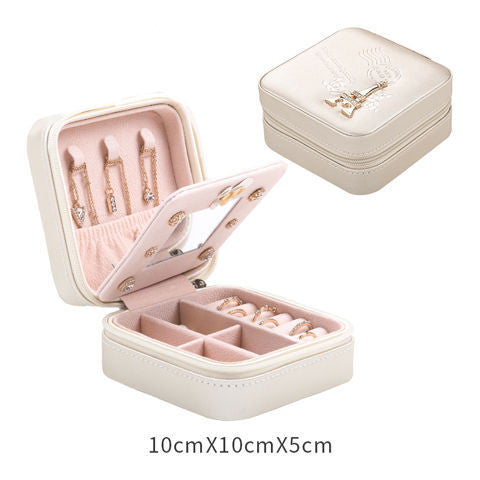Caja de Almacenamiento Portátil con Cierre de Cremallera para Joyas - Estilo Europeo - Image 14