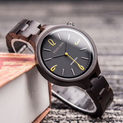 Reloj de Cuarzo Luminoso con Madera Natural - Image 15