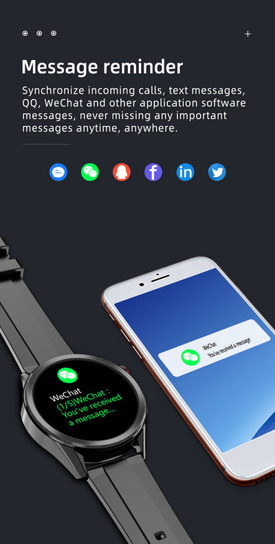 Reloj Inteligente W10 con Monitoreo de Temperatura y ECG - Image 13