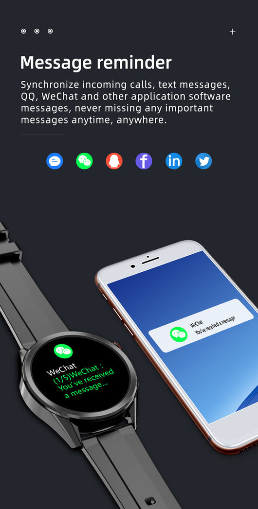 Reloj Inteligente W10 con Monitoreo de Temperatura y ECG - Image 13