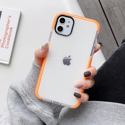 Funda Transparente Bicolor Antigolpes para Celular - Image 13