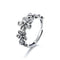 Eye Winter Plum Temperament Popular Joint Ring Silver Adjustable opening