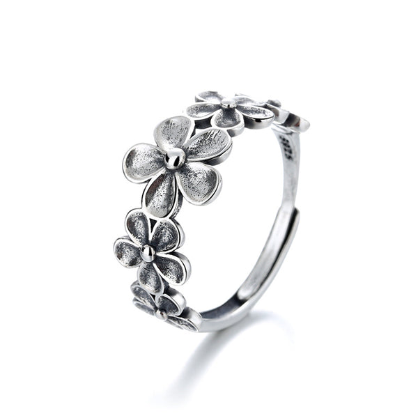 Anillo Ajustable Temperamento Ciruela Invernal con Detalles Artesanales - Image 3